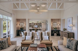 four bedroom villa living room at rosewood kauri cliffs bay of islands new zealand