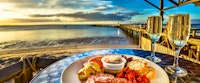 Seaside dining, Kingfisher Bay Resort, Fraser Island