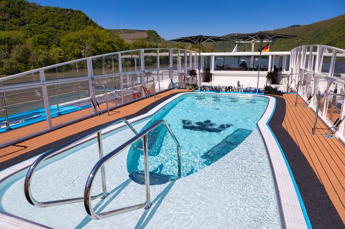 AMAKristina Pool, Colours of Provence Wine Cruise with Barcelona & Paris, AmaWaterways luxury river cruise