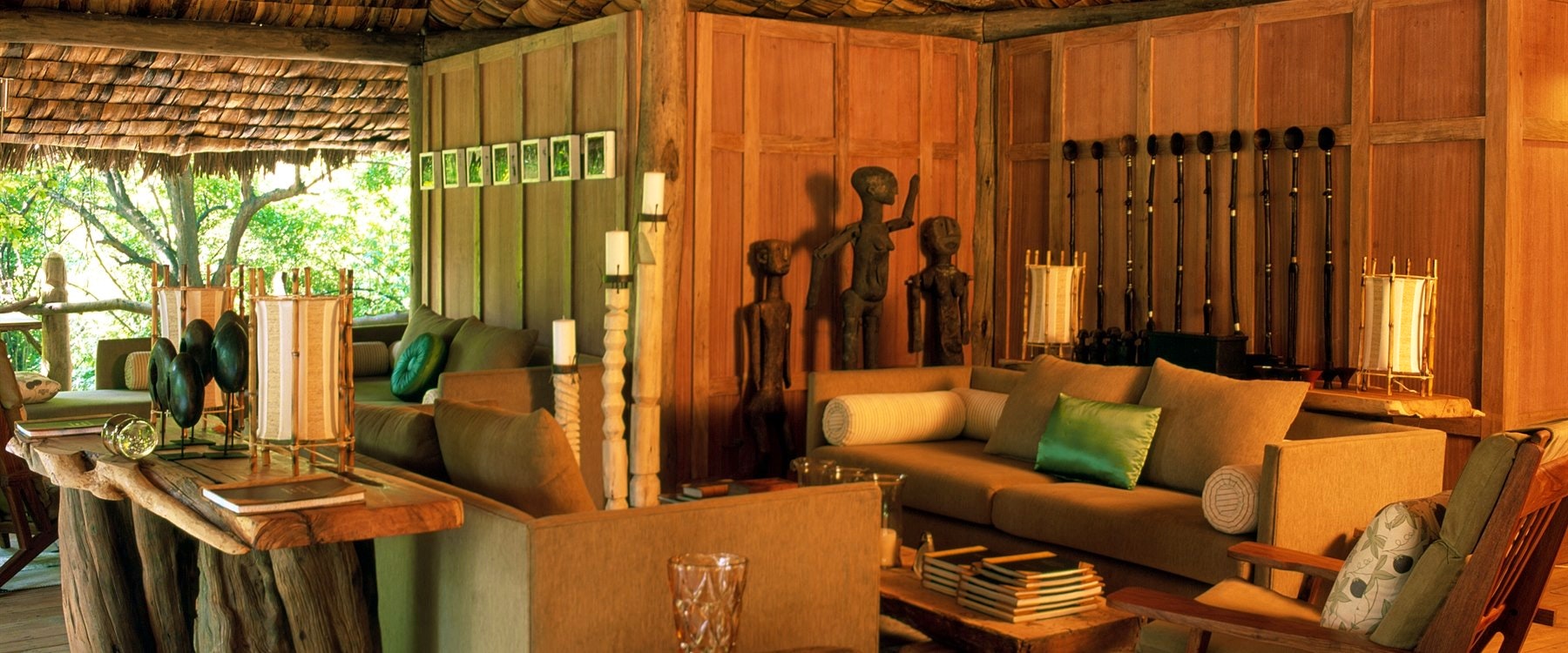 Lounge at &Beyond Lake Manyara Tree Lodge