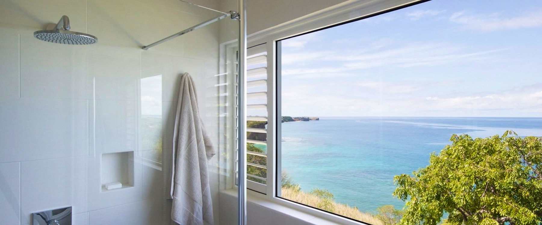 Bathroom view at Laluna Villas, Grenada