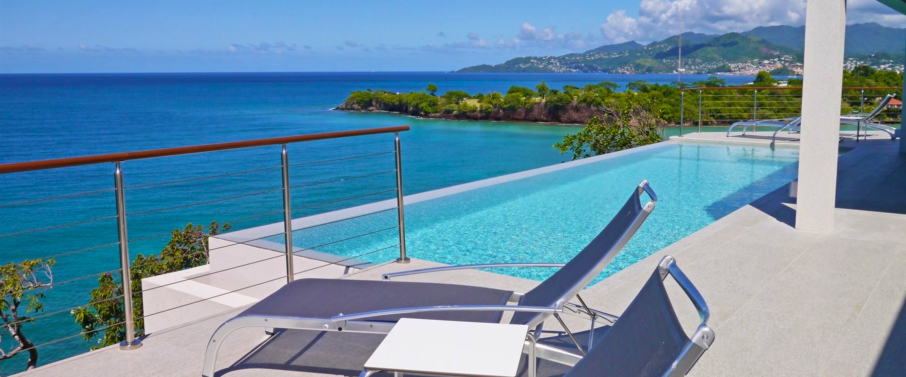 Villa deck at Laluna Villas, Grenada