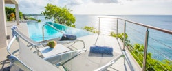 Sun deck at Laluna Villas, Grenada