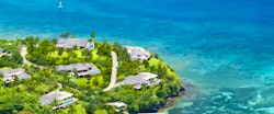 Aerial view of Laluna Villas, Grenada