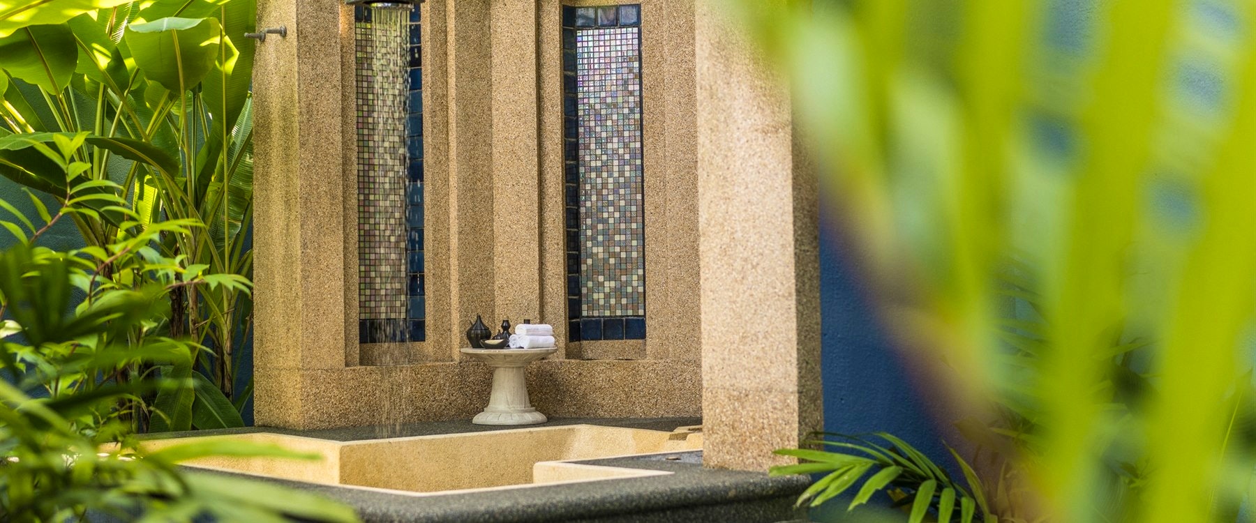 Outdoor shower at Four Seasons Resort Langkawi