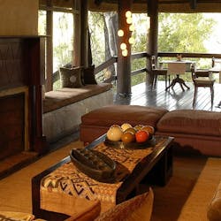 Lounge at sabi sabi little bush camp, south africa