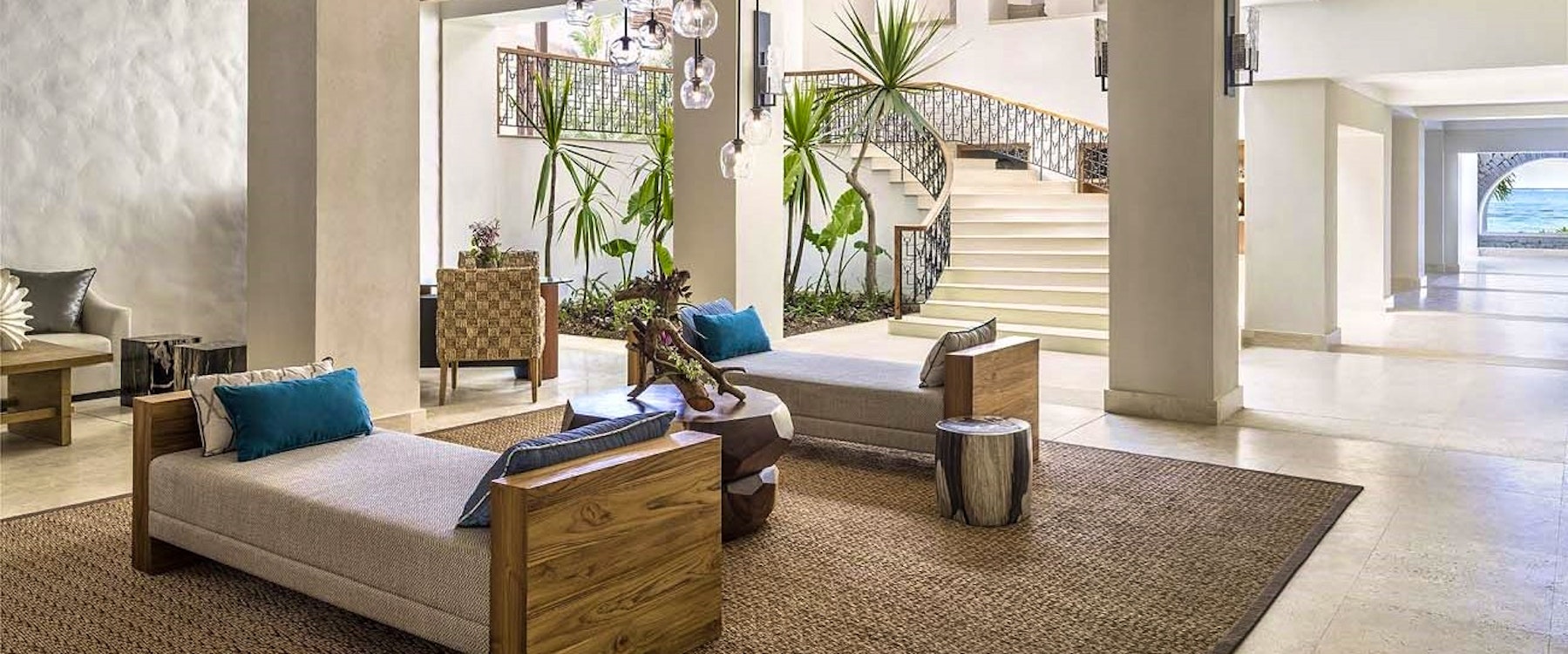 Lobby at Shangri-La’s Le Touessrok Resort & Spa