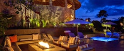 Pool at Night at Hotel Wailea Maui, Hawaii