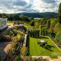 Exterior of Linthwaite House, England, UK