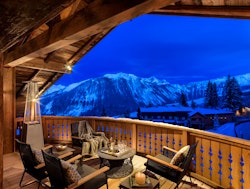 Living Room Terrace at Six Senses Residences, Courchevel