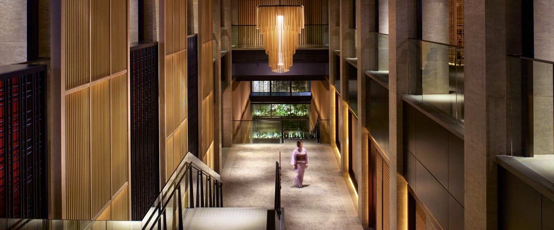 Lobby Atrium at The Ritz-Carlton Kyoto, Japan