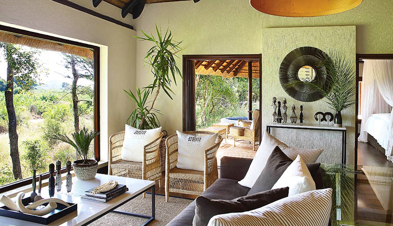 Living Room at Londolozi Private Game Reserve