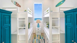 kids bunk room at bedroom at sand villa long bay villas anguilla