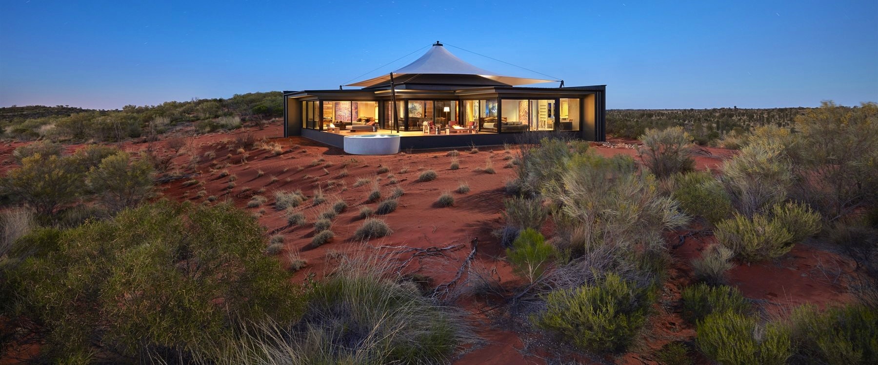 Dune Pavilion Exterior at Longitude 131