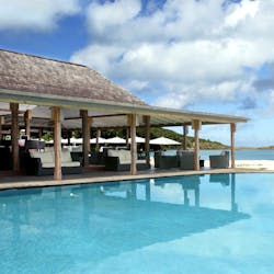 Lounge exterior, Hermitage Bay, Antigua, Caribbean