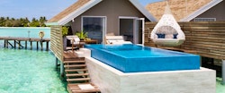 romantic pool water villa
