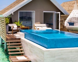 romantic pool water villa