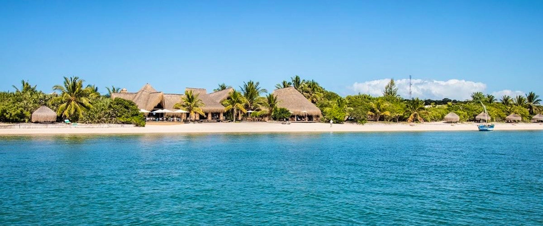 Island Shot from Sea at Azura Benguerra, Mozambique