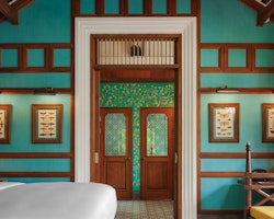 Waterfall Pool Villa Bedroom at Rosewood Luang Prabang, Laos