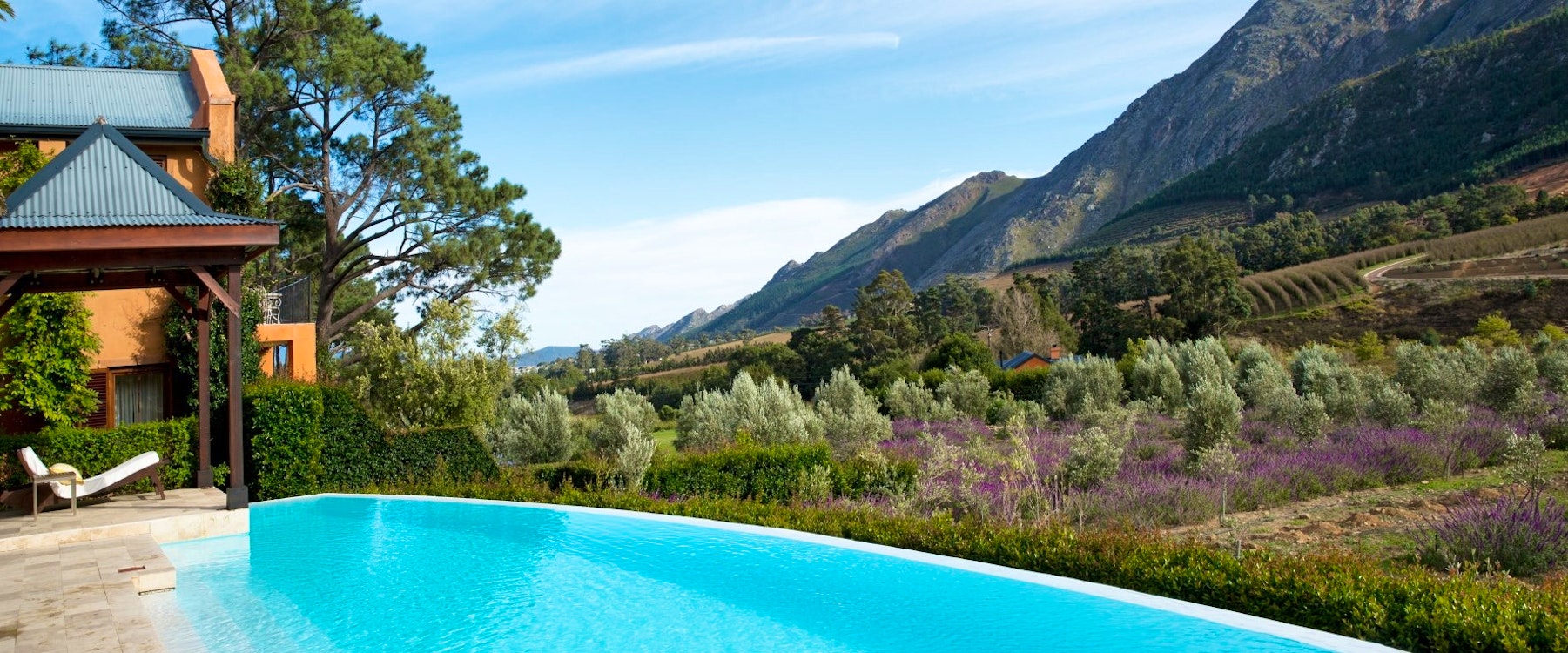Swimming pool at La Residence Franschhoek, South Africa