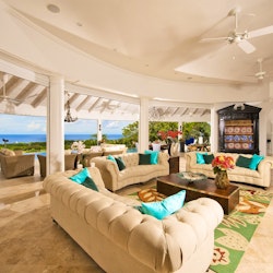 living room at martello house barbados