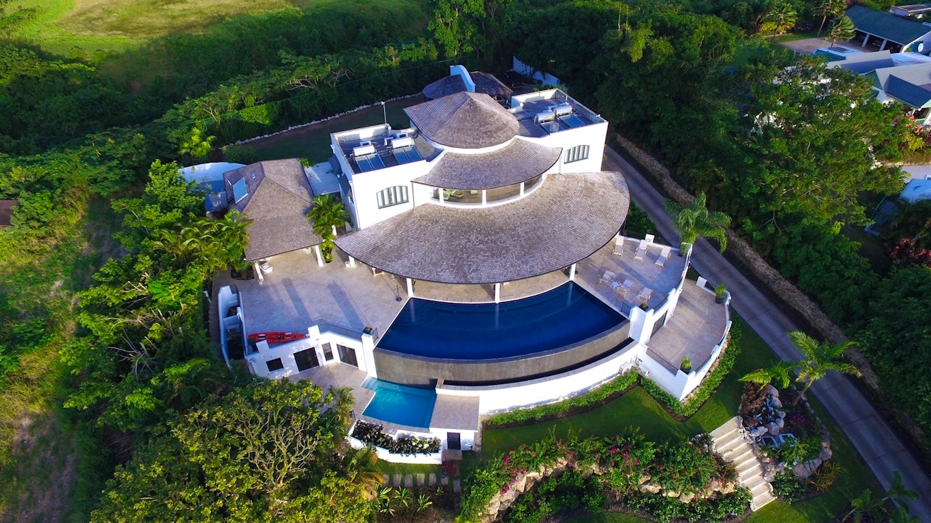 aerial view of martello house barbados 