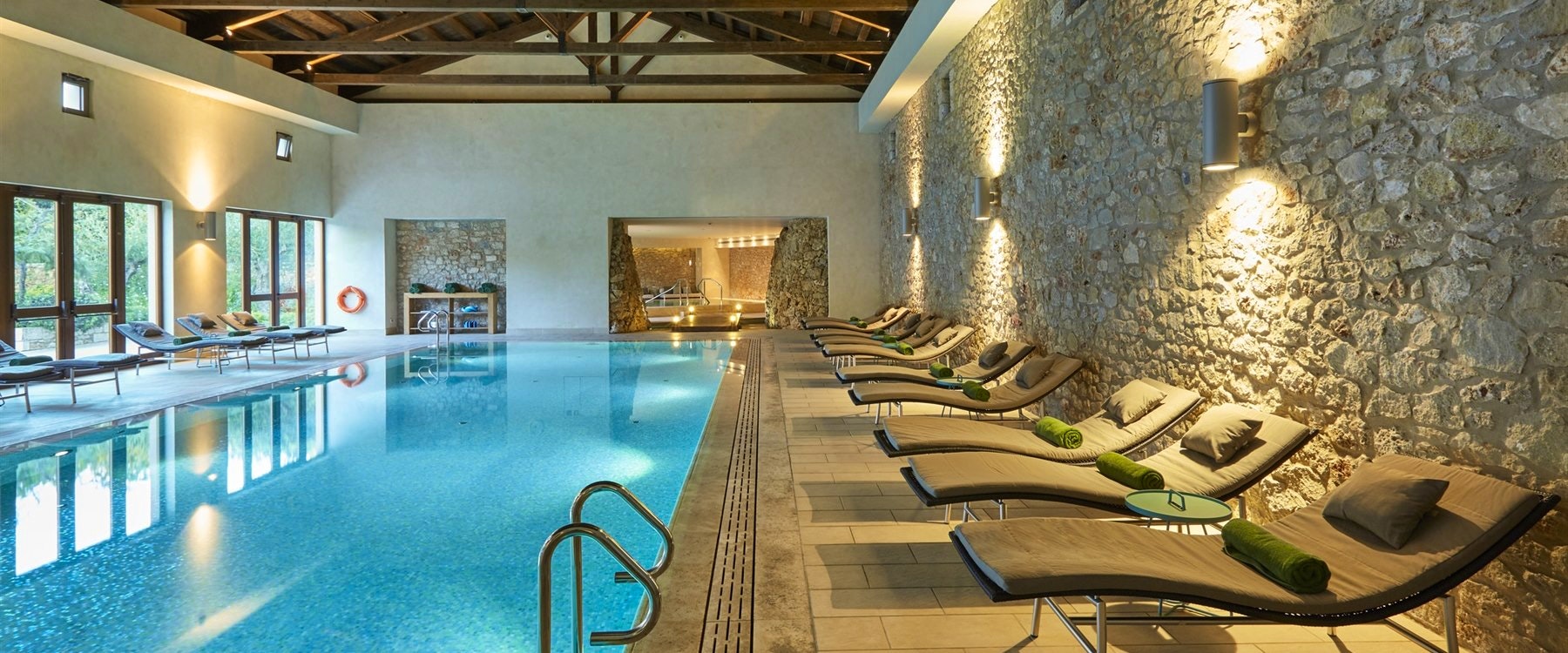 Health Club Pool at The Romanos, a Luxury Collection Resort, Peloponnese, Greece