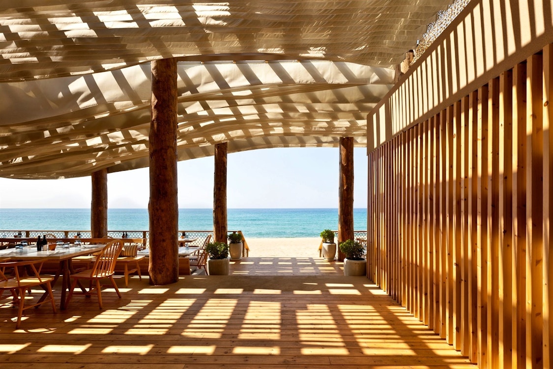 Barbouni Restaurant at the Romanos a Luxury Collection Resort Peloponnese Greece