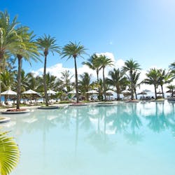 Swimming Pool at LUX* Belle Mare, Mauritius