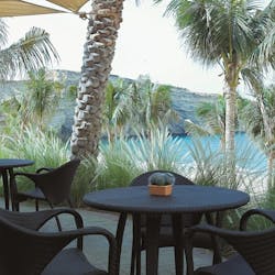 Maharra beach bar at Shangri-La's Al Husn Resort & Spa