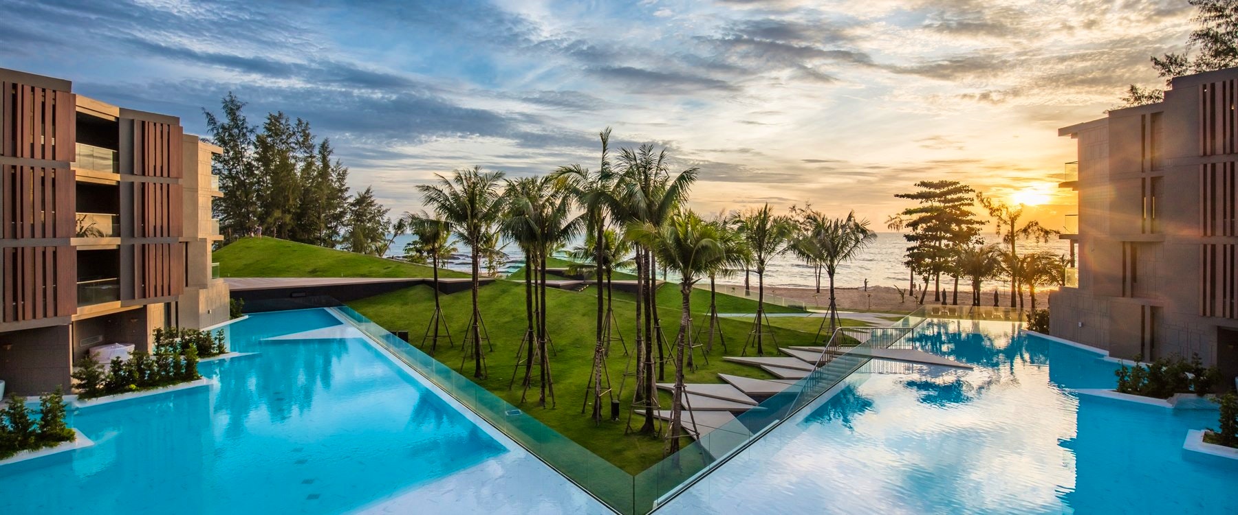 Main pool at La Vela Khao Lak