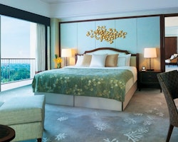 Suite bedroom at Shangri-La’s Mactan Resort & Spa