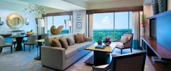 Suite living room at Shangri-La’s Mactan Resort & Spa