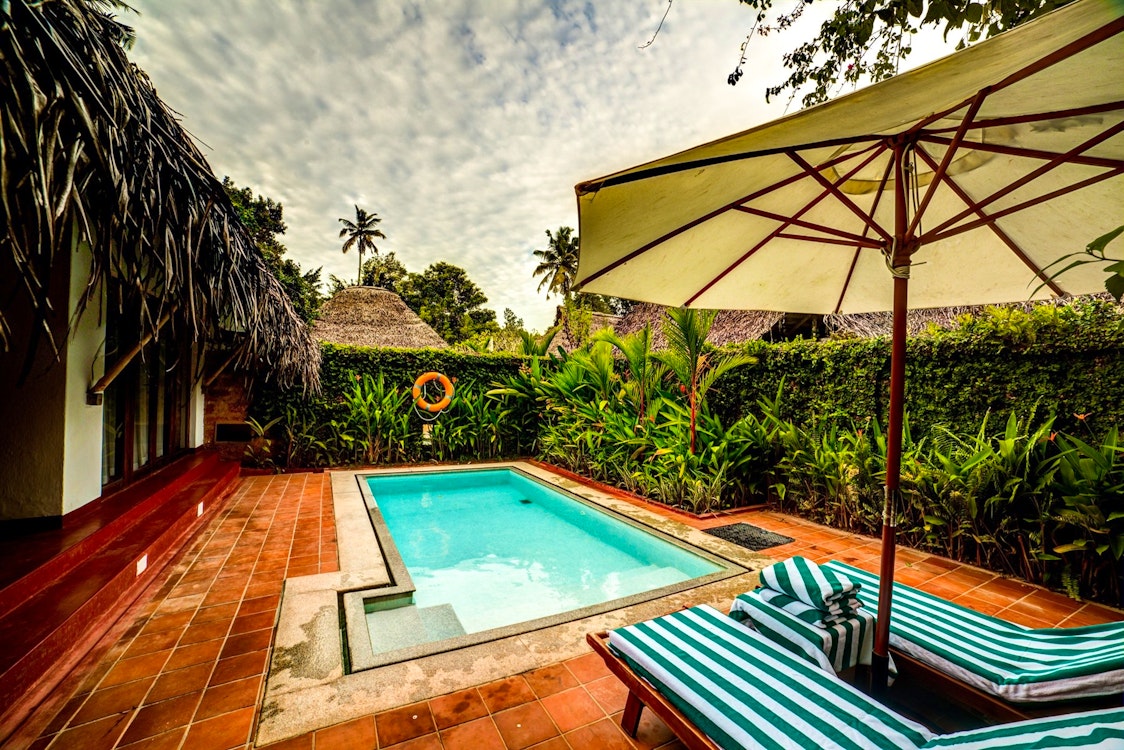 garden pool villa with private pool