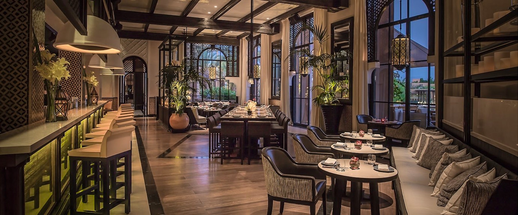 Restaurant at Mandarin Oriental Marrkech, Morocco
