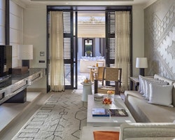 Villa Oriental Pool Living Room at Mandarin Oriental Marrkech, Morocco