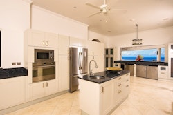 kitchen area at martello house barbados
