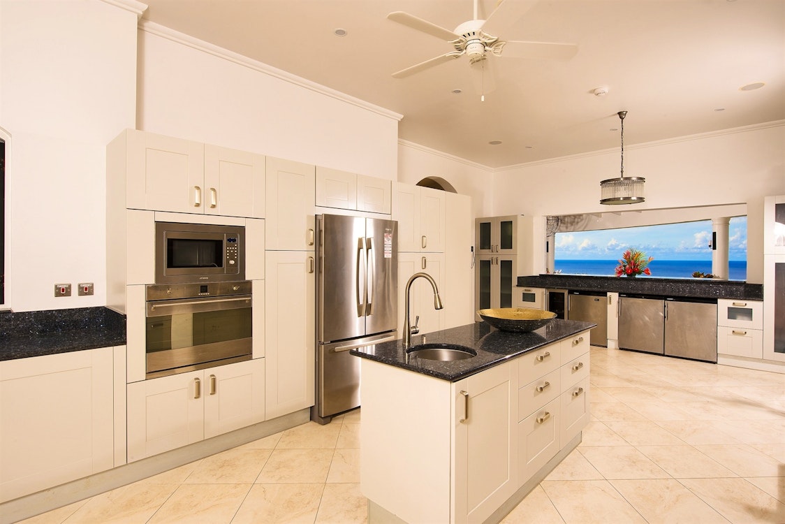 kitchen area at martello house barbados 