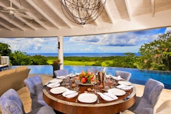 dining area at martello house barbados 
