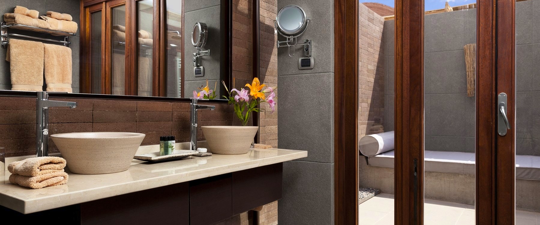 guest bathroom at alto atacama, Chile