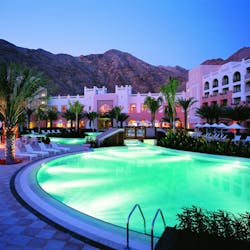 view of resort at shangri la barr al jissah resort spa oman - al waha