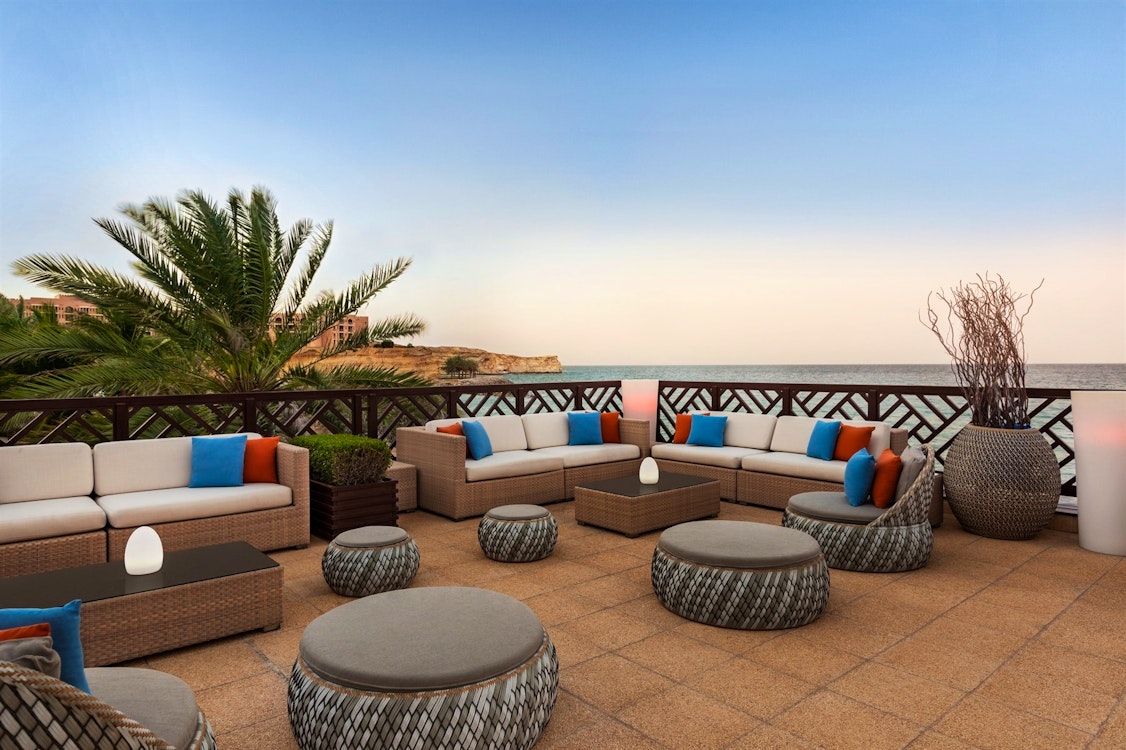 lobby area at shangri la barr al jissah resort  spa oman - al waha