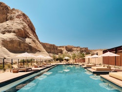 camp sarika main pool at amangiri canyon point