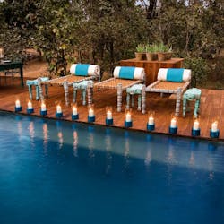 pool at baghvan safari lodge