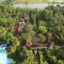 coconut lagoon aerial view