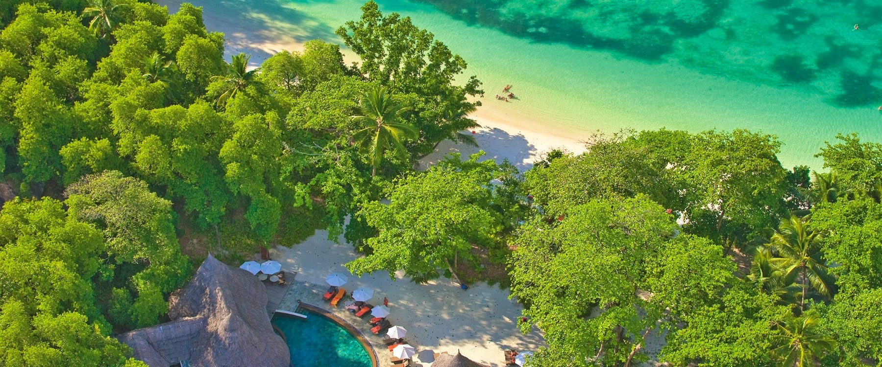 Aerial view at Constance Ephelia Resort, Seyhelles