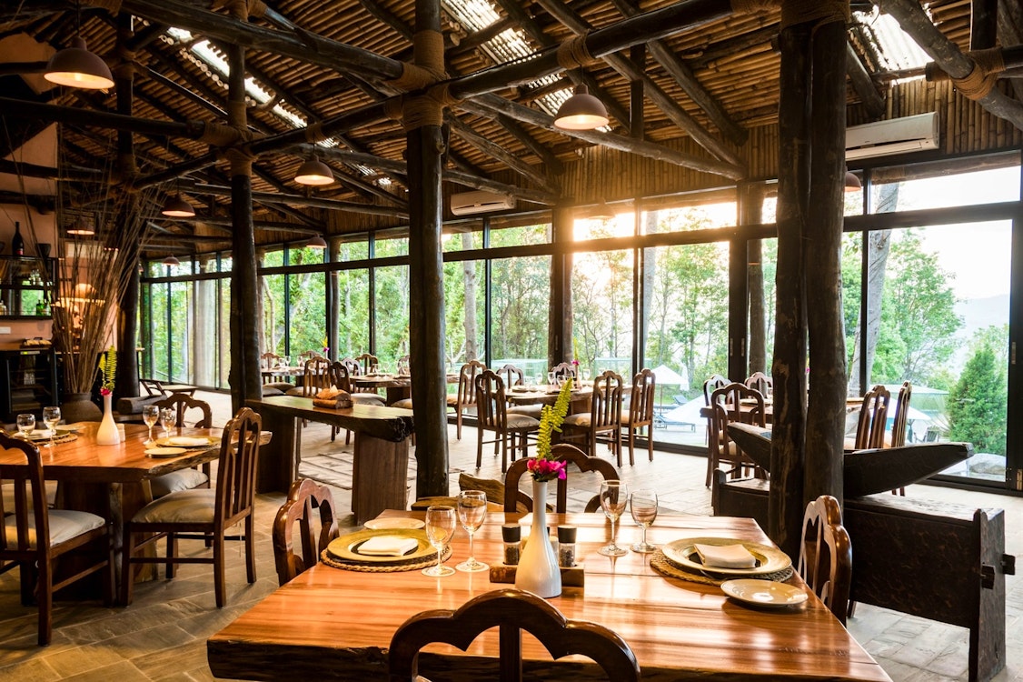 pool restaurant at dwarikas resort dhulikhel