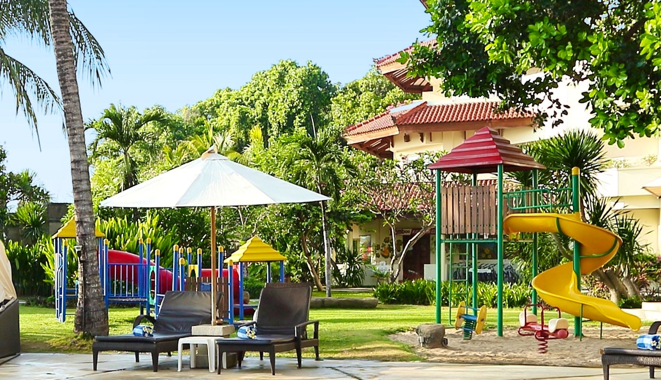 kids playground at grand mirage resort and thalasso bali