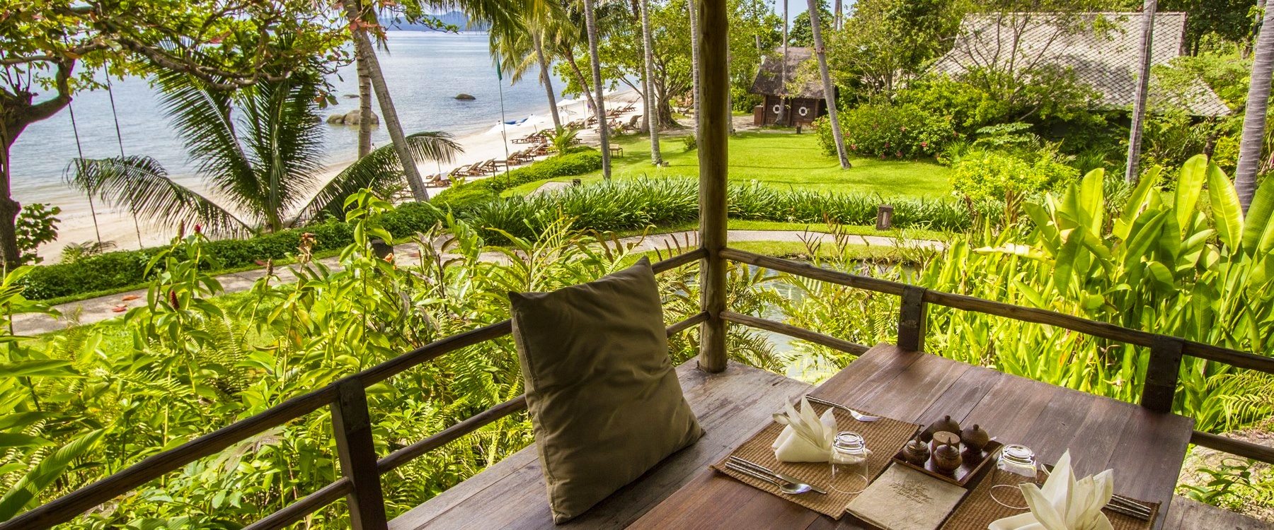 Private terrace at Kamalaya Koh Samui