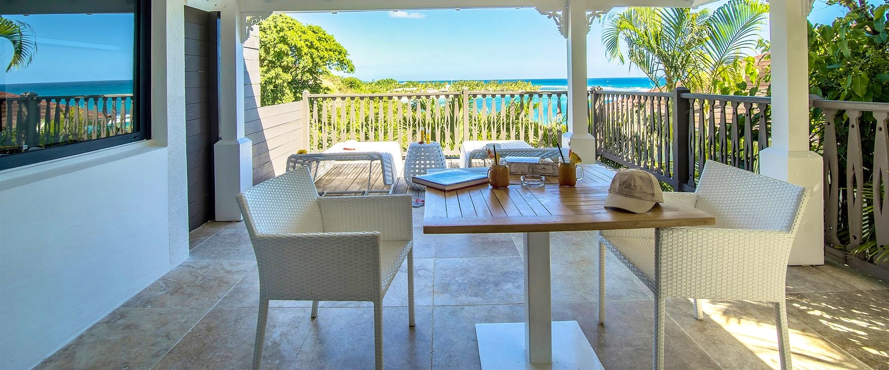 Bungalow Terrace at La Toubana Hotel & Spa, Guadeloupe